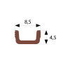 Series Mini 3m Brown Bottom Track PVC Guide Channel 25kg Capacity