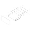 Flowbox Side Gallery Railing, Screw Fixing, Anthracite (600mm Length)