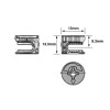 ConX Cam To Suit Shelf Thickness 18/19mm - Zinc Plated, 2,000/pk
