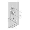 Blum Hinge Clip Cruciform Mounting Plate Diecast 0mm c/w Euro Screws - 175L8100