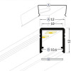 Select Aluminium Profile, Smart Surface, 3m, Milled Aluminium
