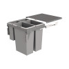 Select Storage Premium Euro Waste Bin 600mm Cab Width (2 x 35lt + 2 x 8lt)