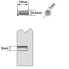 Euro screw flat head, 6.3 x 13, For Ø5mm Hole, 5,000/pk