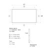 Mira Premium Drawer Box H135mm, W1000mm x D500mm, Champagne