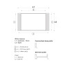 Mira Premium Frame H39, W1000mm x D600mm, Champagne