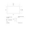 Mira Premium Shelf H25mm, W1000mm x D400mm, Champagne