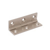 Select Cabinet Hinge 63.5 x 35.5mm Pair With Screws Satin Nickel