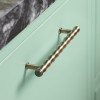 Select Haling Bamboo T-Bar Cabinet Pull 128mm C/C Antique Brass