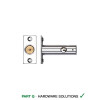 Door Rack Bolt 61mm Polished Chrome