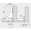 Blum Hinge Soft Close Cliptop Blumotion 110° Inset - 71B3750