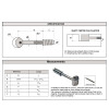 Zipbolt Furniture Connector M8 x 90mm x 25mm QT13.500