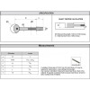 Zipbolt Mini Furniture Connector M8 x 90mm Slimline Head Qt12.700