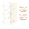 Reliance D10S Multipoint Lock Kit for 68mm Doors - Left Hand, 16mm Faceplate, 45mm Backset with Adjustable Keeps