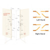 Reliance D31 double door twin deadbolt multipoint lock, RH, 45mm backset, 22mm latchplate, c/w top and bottom shootbolts for slave door only for 2162 - 2278mm high doors