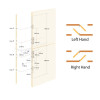 Reliance D60 hookbolt, stable door multipoint lock, 45mm backset c/w non-adjustable keeps for upto 56mm doors