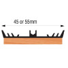 Rafter Gasket Capex Lay On 45mm Wide Black  25m