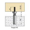 Treppo 40 Stair Tread Leveling Connector, pk/100