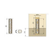 Knapp 8mm Self Tightening Dowel pk/1000