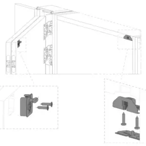 ConcealX Adjustable Door Support Pin