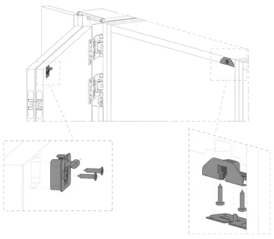 ConcealX Adjustable Door Support Pin