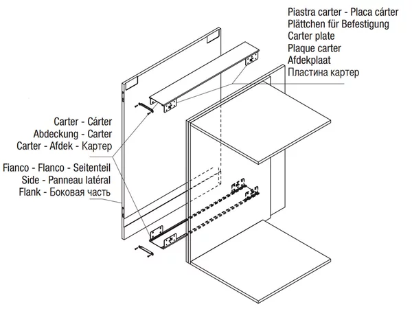 ConcealX Side Panel Connector Kit for Folding Door
