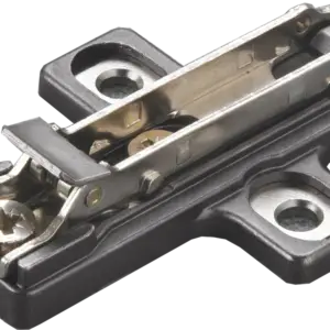 Salice Titanium Cruciform Clip on Woodscrew Mounting Plate - Partial adjustment