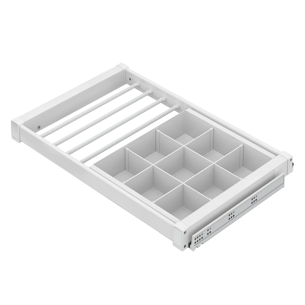 PURE Drawer and Trouser Rack White