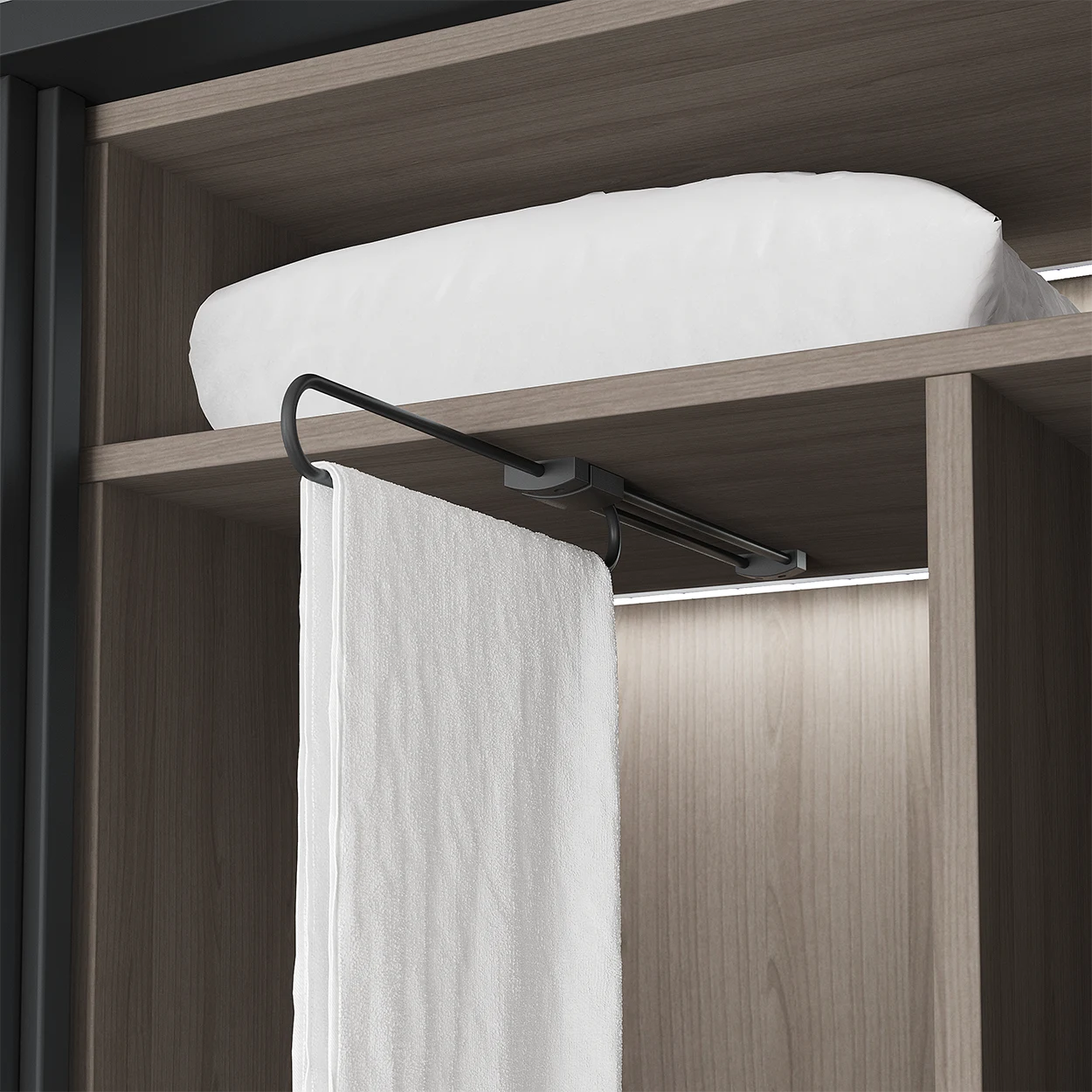 PURE Extendable Towel Rack Anthracite Lifestyle