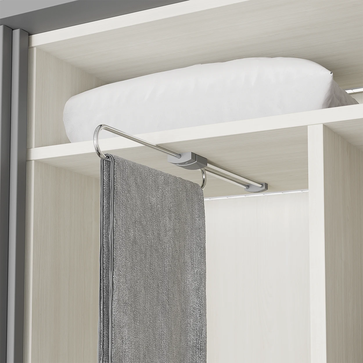 PURE Extendable Towel Rack Chrome Lifestyle