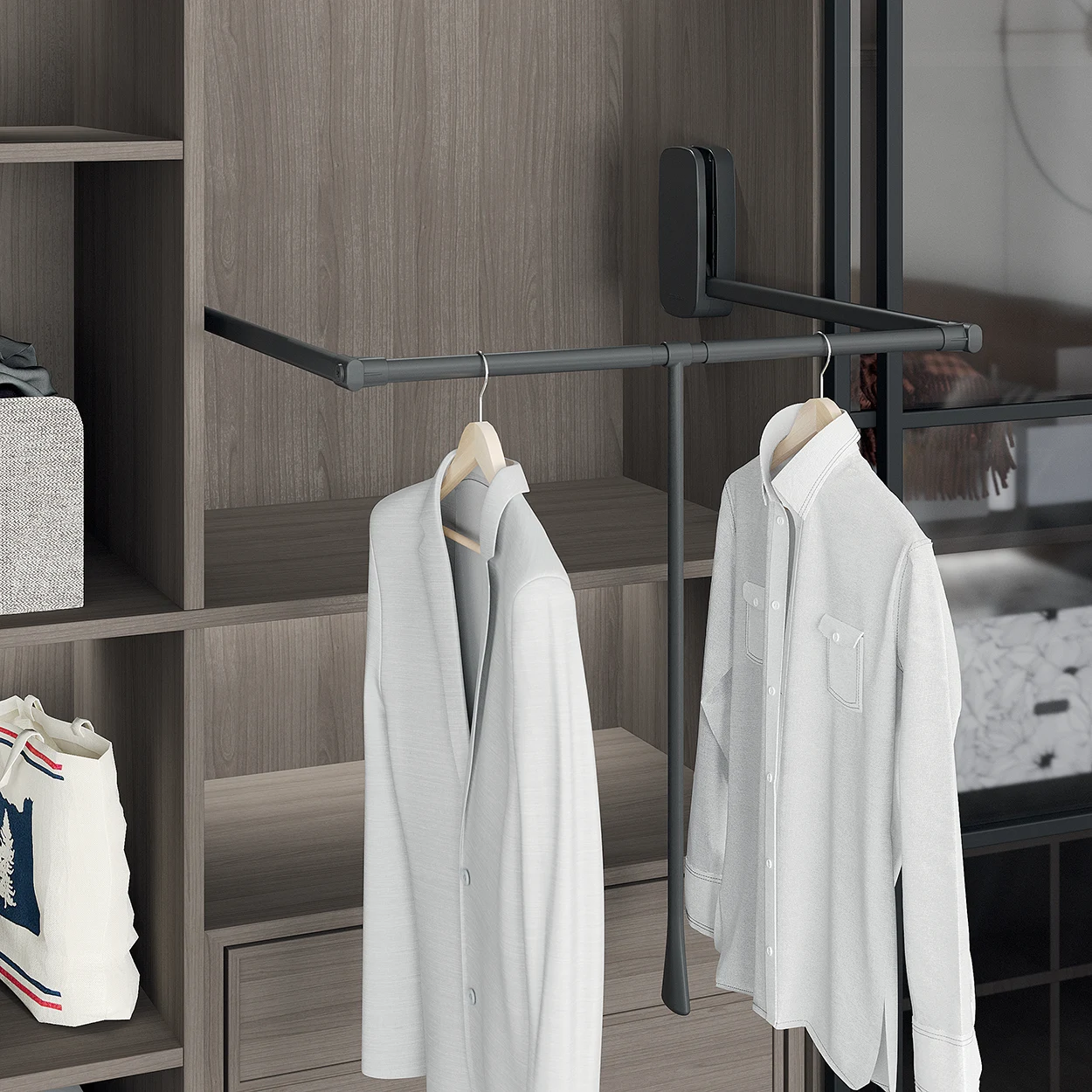 PURE Wardrobe Lift Anthracite Lifestyle 3