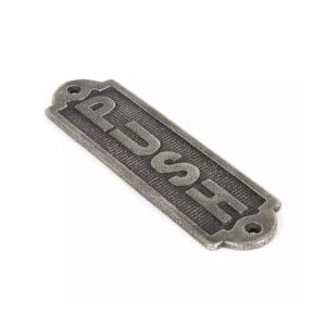 Antique Pewter Push Sign