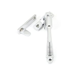 Polished Chrome Night-Vent Locking Reeded Fastener