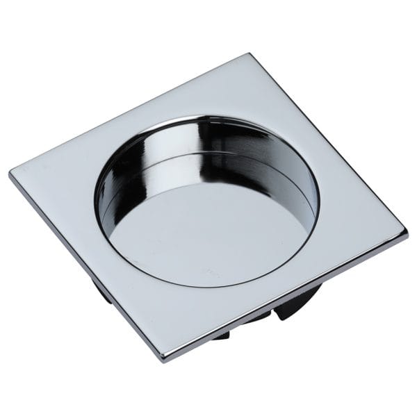 SLD Square Flush Pull Pair Polished Chrome