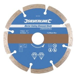 Diamond Mortar Rake Dry Blade 115mm × 22mm Bore