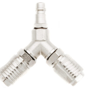 Hi-Flow Euro Airline Adaptor Twin Outlet Set