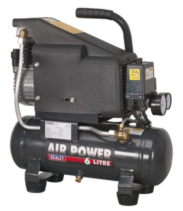Air Compressor 1 HP 8 Bar 6L Portable 240V