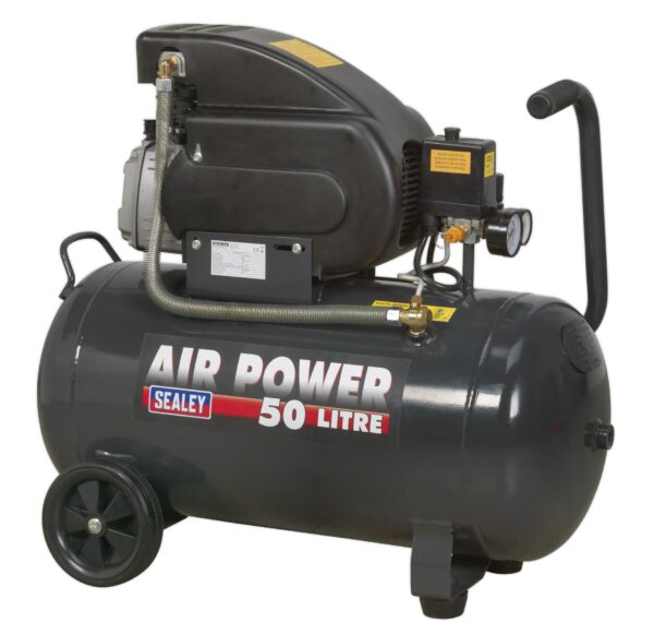 Air Compressor Wheeled 2Hp 50L Tank 240V