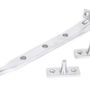 Anvil 8" Cast Pear Drop Stay, Satin Chrome