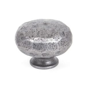 Hammered Knob, Large Natural Smooth