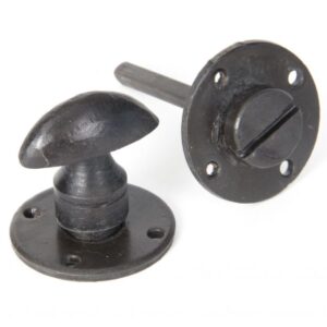 Anvil Set Round Bathroom Thumbturn, Beeswax