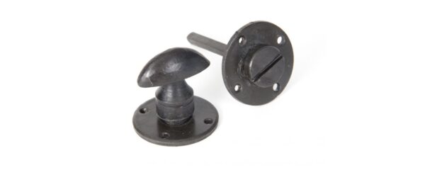 Anvil Set Round Bathroom Thumbturn, Beeswax