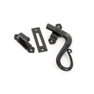 Black Locking Shepherd's Crook Fastener - RH
