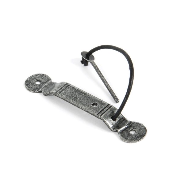 Locking screw on staple penny end, pewter
