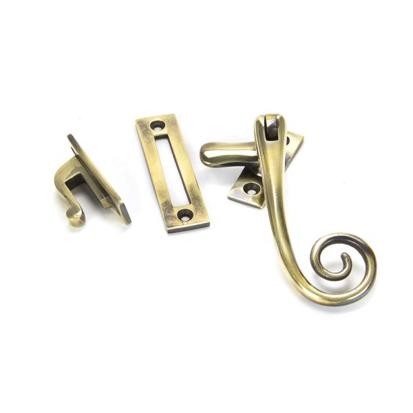 Cast Monkeytail Fastener Aged Brass
