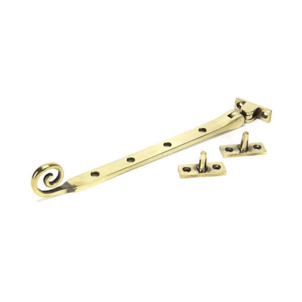 Anvil 10″ Monkeytail Stay, Aged Brass