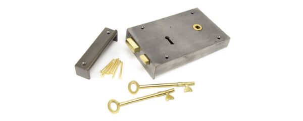 Rim Lock Large Right Hand Iron