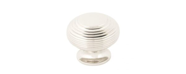 Polished Nickel Beehive Cabinet Knob 40mm