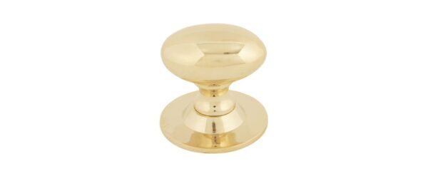 Polished Brass Oval Cabinet Knob – Large