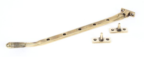 Aged Brass 12″ Reeded Stay