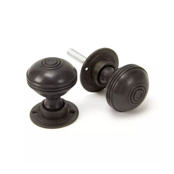 Aged Bronze Prestbury Mortice/Rim Knob Set